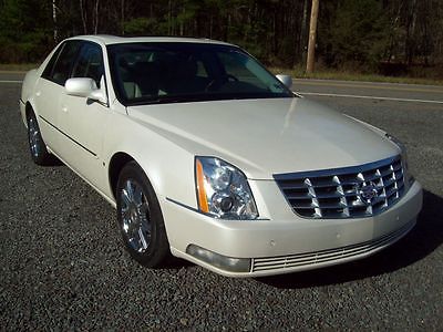 Cadillac : DTS DTS 2007 cadillac dts loaded pearl white chrome wheels low mileage