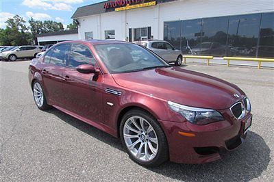 BMW : 5-Series M5 2008 bmw m 5 only 17 k miles we finance best color red on red clean car fax loaded