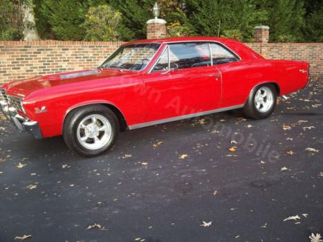 Chevrolet : Chevelle SS #s matching, restored, turbo, auto trans, PS, PDB, A/C, tilt, red, black