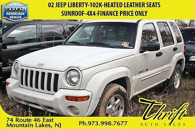 Jeep : Liberty Limited 02 jeep liberty 102 k heated leather seats sunroof 4 x 4 finance price only