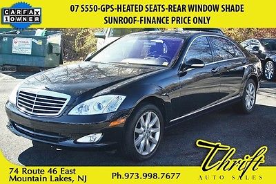 Mercedes-Benz : S-Class 5.5L V8 07 s 550 gps heated seats rear window shade sunroof finance price only