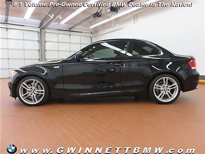 BMW : 1-Series 135i 135 i 1 series low miles 2 dr coupe automatic gasoline 3.0 l straight 6 cyl black