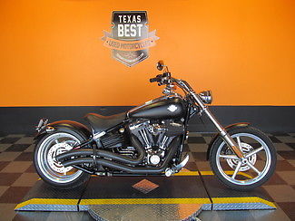 Harley-Davidson : Softail 2010 used one owner black denim harley davidson rocker c fxcwc low miles