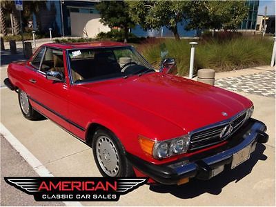 Mercedes-Benz : SL-Class Roadster Low Mileage 86 560SL 2 Tops Excellent Shape Florida Native Fly in Drive it Home!