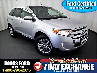 Ford : Edge Limited Fwd Factory Certified~Low Miles~Loaded~Leather~Moonroof~Navigation~Adaptive Cruise!