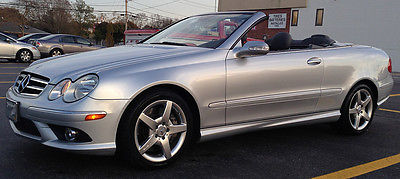 Mercedes-Benz : CLK-Class CLK-500 2006 mercedes benz clk 500 convertible silver spectacular condition