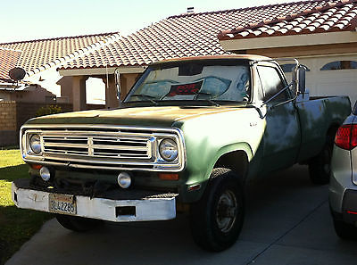 Dodge : Other Pickups Power Wagon 1972 dodge w 200 power wagon green with pto winch