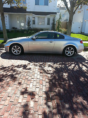 Infiniti : G35 Base Coupe 2-Door Original owner, fully loaded, silver ext black int, 2 new rear tires, 52K miles