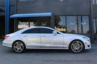 Mercedes-Benz : CLS-Class 4dr Coupe CLS63 AMG RWD SILVER-BLACK-BLACK WOOD,DISTRONIC,PLUS,FINANCING AVAILABLE,ACCEPT TRADES