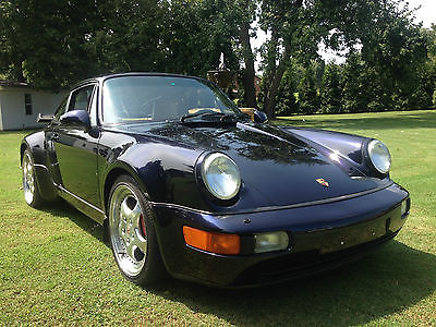 Porsche : 911 Turbo 3.6 Coupe 2-Door 1994 porsche 911 3.6 turbo 964 midnight blue metallic all leather tan seating