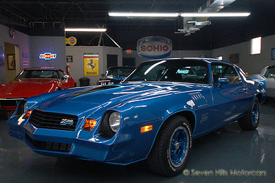 Chevrolet : Camaro #'s Match Z28 ONE OWNER, 4-Speed, Blue/Black, AWESOME ORIGINAL CONDTION, 187 Pics & Video