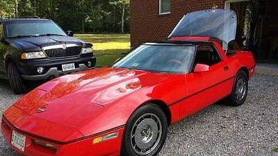 Chevrolet : Corvette 2 Door 1984 chevrolet corvette red car auotmobile vehicle sexy drive chrome 2 doors