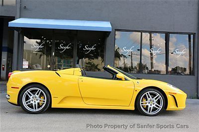 Ferrari : 430 2dr Convertible Spider 144 month financing f 1 yellow black daytona seats yellow stitching financing