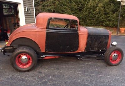 Ford : Other Coupe 1932 ford 3 window coupe chop top chevy 350 auto 32 hotrod rat rod hot rod