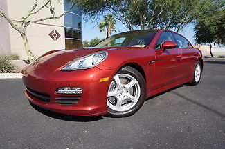 Porsche : Panamera FREE SHIPPING 11 ruby red 83 k msrp soft ruffled leather park assist keyless tineo interior pk
