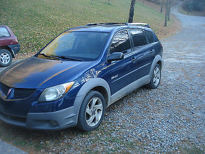 Pontiac : Vibe GT 2003 pontiac vibe gt blue hatchback manual 6 speed