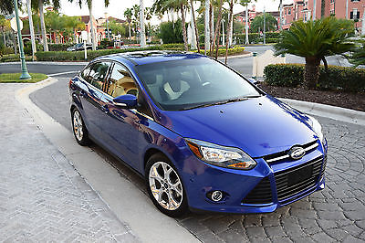 Ford : Focus Titanium Plus Sedan 4-Door 2014 ford focus titanium 2 tone leather frnt sensors sync rear editiion