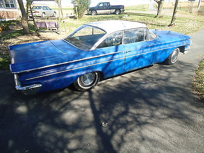 Pontiac : Catalina Yes 1960 pontiac catalina blue 2 dr vinyl top v 8 389 2 bbl gm 50 604 miles original