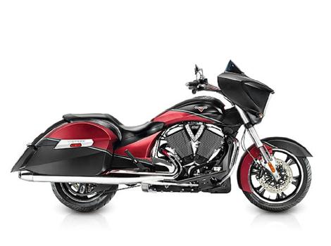 2015 Victory Cross Country Two-Tone Suede Sunset Red