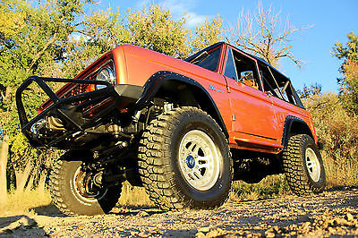 Ford : Bronco . 1977 bronco custom 590 hp atlas 4 speed spidertrax axles hi 9 s