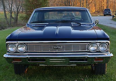 Chevrolet : Chevelle 2 door 1966 chevy chevelle ss clone chevrolet classic muscle 396 2 spd power glide
