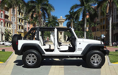 Jeep : Wrangler Unlimited Sport Utility 4-Door 2014 jeep wrangler unlimited sport utility 4 door 3.6 l custom white on white