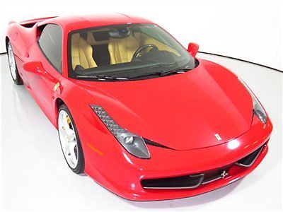 Ferrari : 458 2dr Coupe 12 458 italia 20 in sport wheels carbon fiber steering wheel poawer seats