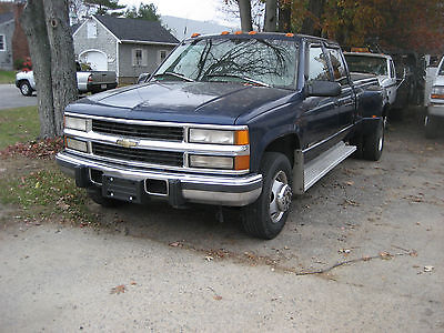 Chevrolet : C/K Pickup 3500 loaded 1996 chevy 3500 crew cab dually pick up truck 2 wd
