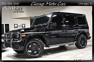 Mercedes-Benz : G-Class 4dr SUV 2014 mercedes benz g 63 amg designo leather black 20 s distronic rearcamera loaded