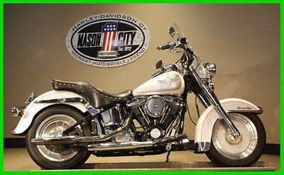 Harley-Davidson : Softail 1994 harley davidson flstn heritage softail nostalgia birch white silver