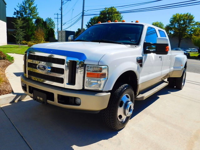 Ford : F-350 4WD Crew Cab KING RANCH LARIAT DUALLY TURBO DIESEL  4x4 OFF ROAD !  WARRANTY ! NEW TIRES ! 08