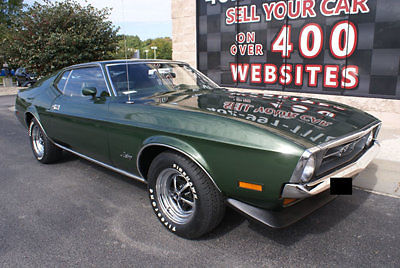 Ford : Mustang Coupe 1972 ford mustang coupe very clean 350 ci v 8 automatic green green msd