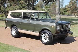 International Harvester : Scout Automatic Transmission Air Conditioning Actual Miles Rebuilt Motor 90% Restored