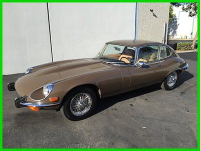 Jaguar : E-Type 1973 jaguar e type series 3 v 12 coupe brown biscuit overall excellent example