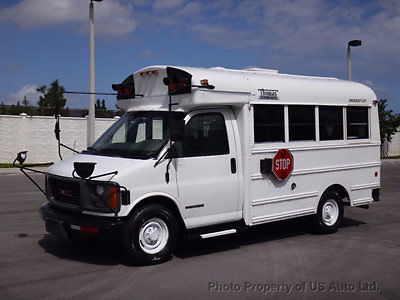 GMC : Savana School Bus 2001 gmc savana cutaway school bus 14 passenger clean carfax one owner fl van