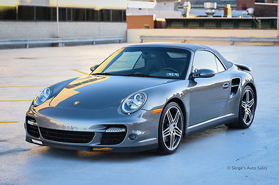 Porsche : 911 Turbo Convertible 2-Door 2008 porsche 911 turbo convertible 3.6 l 33 k miles tiptronic 2 owners msrp 148 k