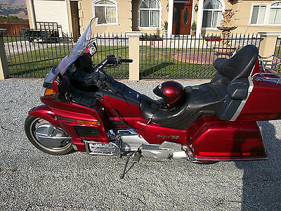 Honda : Gold Wing 1993 honda gl 1500 a goldwing wineberry red low miles