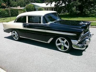 Chevrolet : Bel Air/150/210 BLACK AND PEARL WHITE PRICED TO MOVE '56, 350 V8, COLD AIR CONDITION