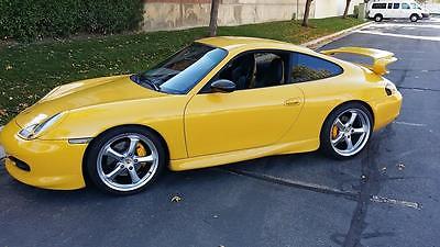 Porsche : 911 Aerokit equiped car 1999 porsche 911 996 carrera 4 coupe yellow black 6 spd gt 3 look ims l n bearing