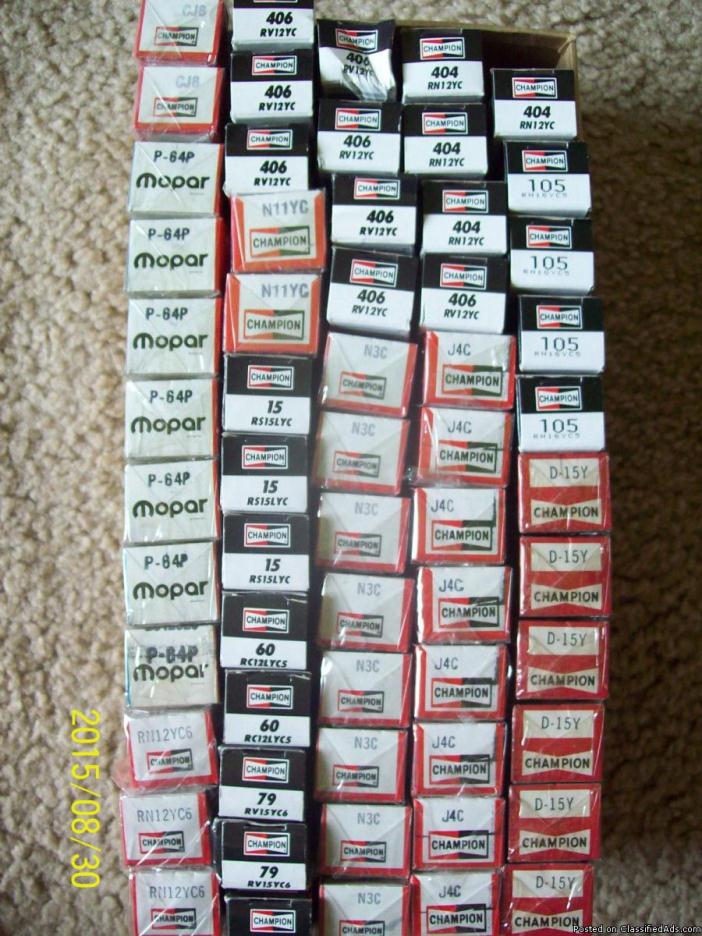 Lot of 60  - NOS Assorted Spark Plugs, 0