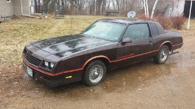 1986 Chevrolet Monte Carlo Ss for: $7500