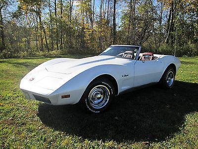Chevrolet : Corvette Convertible 1974 corvette convertible mostly original with a 4 speed transmission