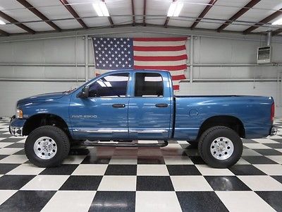 Dodge : Ram 2500 Laramie 4x4 Gas Blue Crew Cab Warranty Financing 2 Lift Low Miles Hemi Leather Htd Chrome Nice