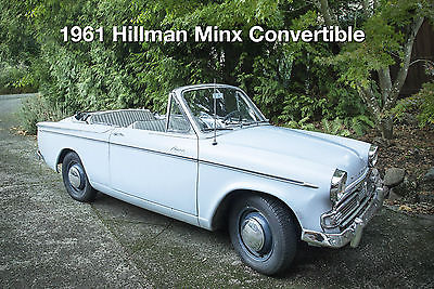 Other Makes : Hillman Minx Convertible Minx 1961 hillman minx convertible british car rootes group