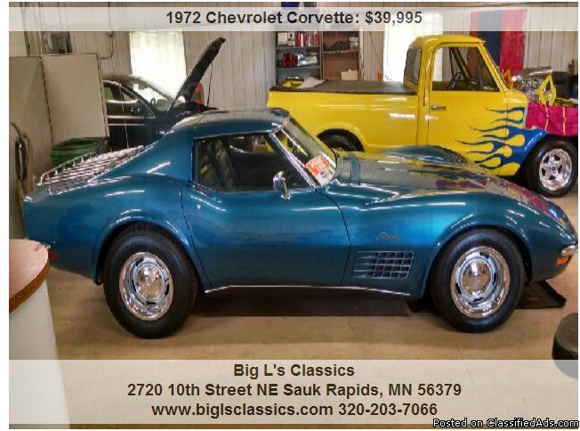 ?¸¸.•*´¨`*•.¸¸?1972 Chevrolet Corvette...