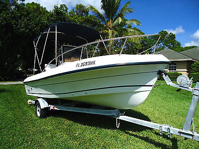 1996 ANGLER 180 CC Evinrude 115hp 2-Stroke w/ Trailer