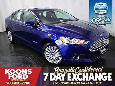 Ford : Fusion SE Hybrid Factory Certified~Leather~Moonroof~Navigation~Rear Camera & Sensing~Luxury Pkg