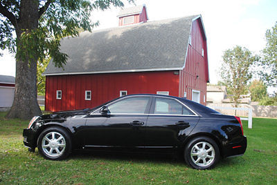 Cadillac : CTS 4dr Sedan RWD w/1SA 2009 cadillac cts loaded black skypanel roof wow clean unreal low miles warranty