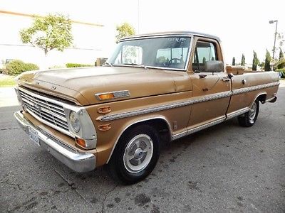 Ford : F-100 1968 ford f 100 ranger built and sold new in california 390 v 8 auto kool twuck