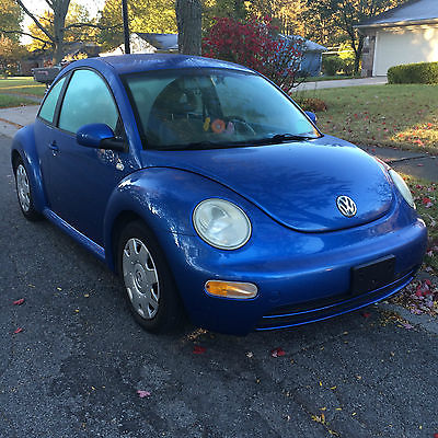 Volkswagen : Beetle-New Manual transmission, 5-speed, 2001, BLUE VW Beetle, smoke free, reliable